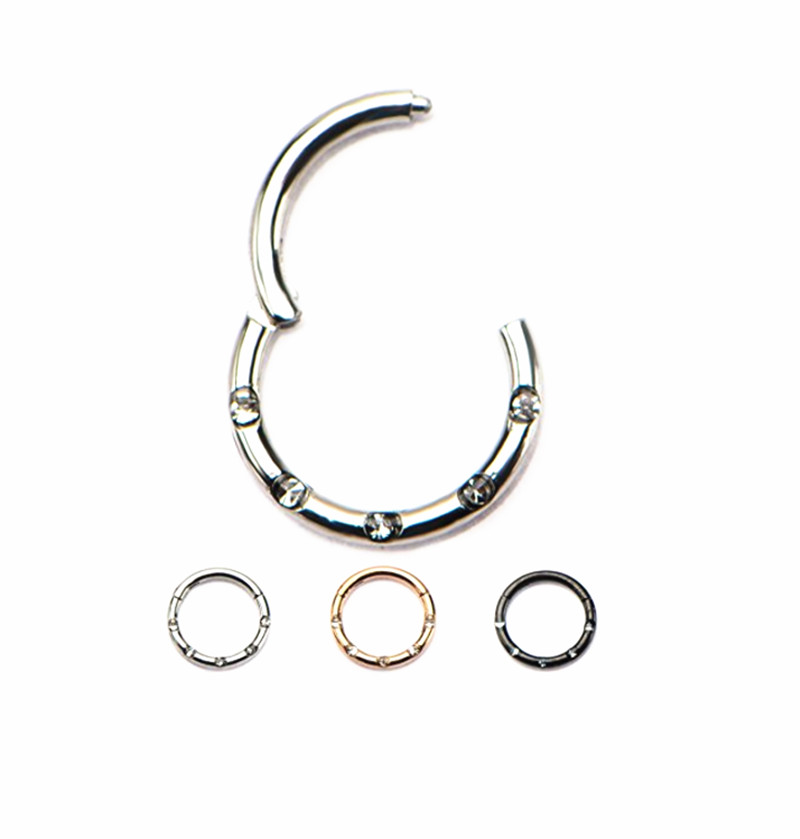 Clicker Ring Seamless - 20 pz/lotto Gemme In Acciaio Inox