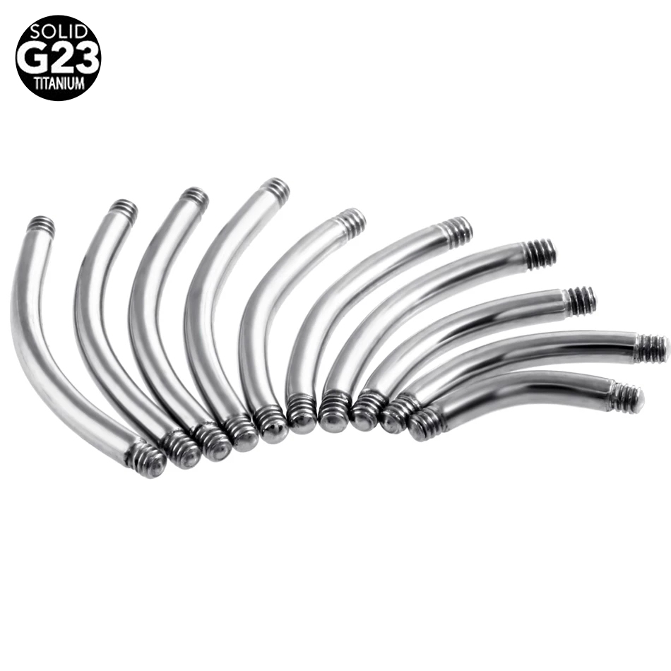 Belly Bar Titanium - 50 pz/lotto 14g 16g g23 titanium