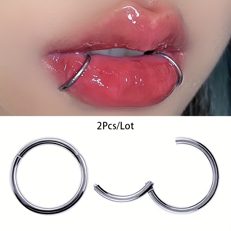 Clicker Ring Seamless - 2pcs in acciaio inossidabile senza saldatura