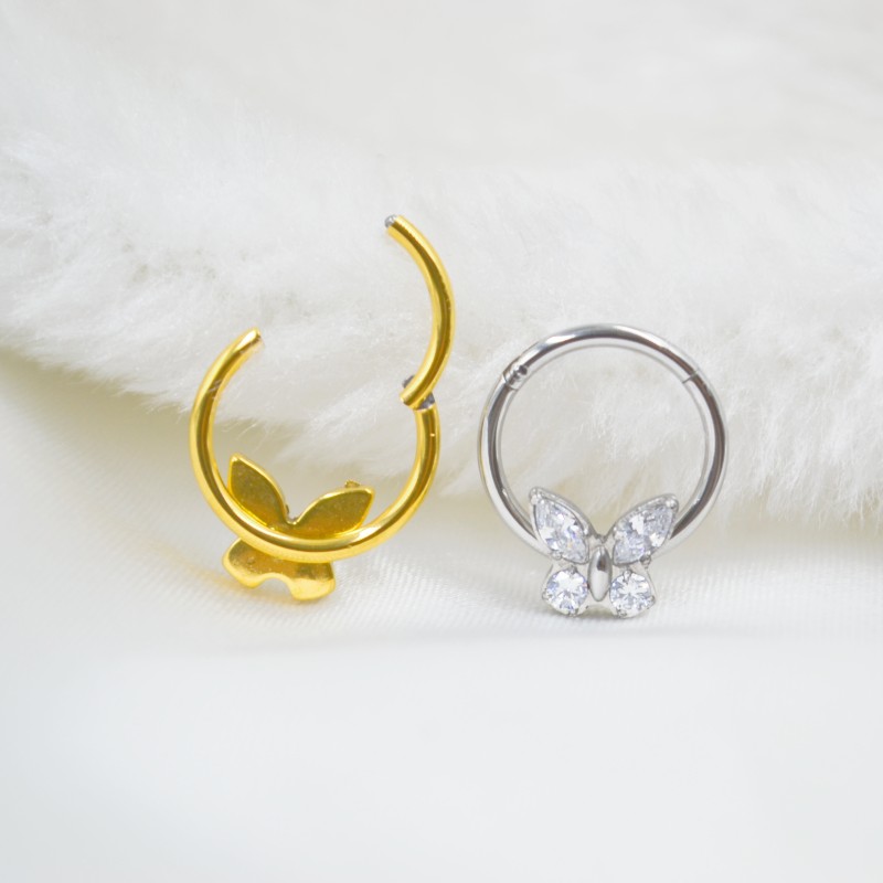 Clicker Ring Seamless - 20 pz/lotto 316L acciaio chirurgico senza