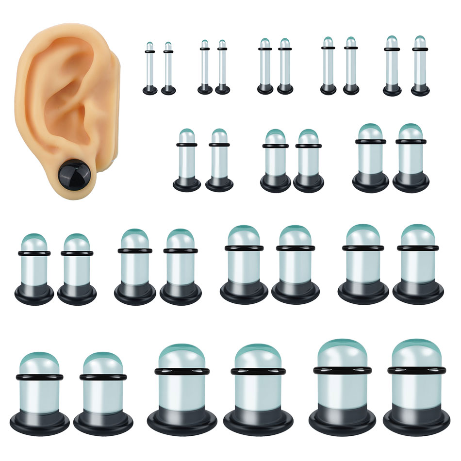 Body Jewelry Ear Gauges - 2 pezzi calibri per orecchie in