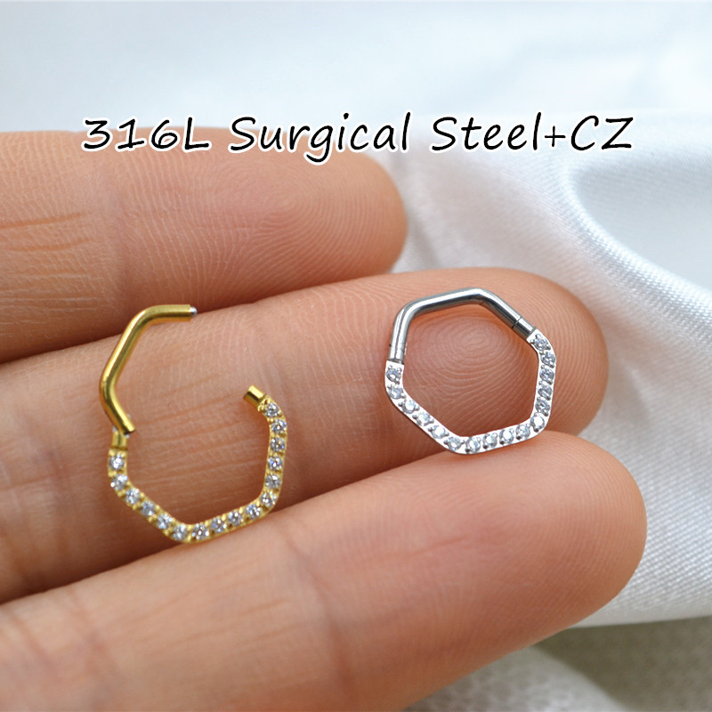 Clicker Ring Seamless - 10 pz/lotto 316L Acciaio Chirurgico Senza