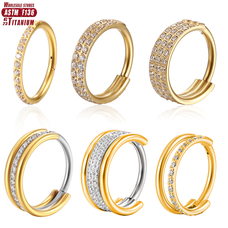 Clicker Ring Seamless - F136 anello al naso in titanio