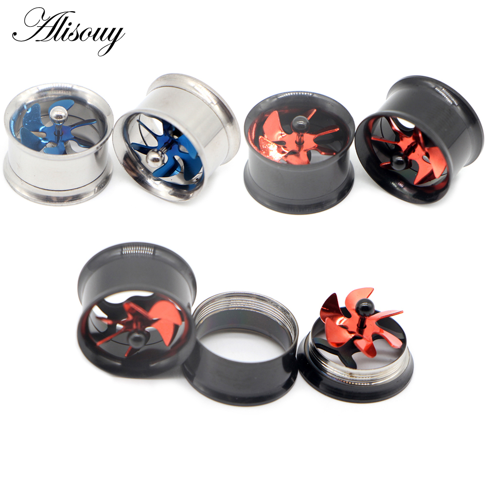 Body Jewelry Ear Gauges - Alisouy 2 Pz Vite Elica Tunnel