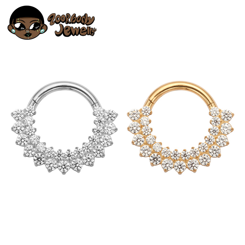 Belly Bar Titanium - ASTM F136 Titanio Clicker Setto Anello