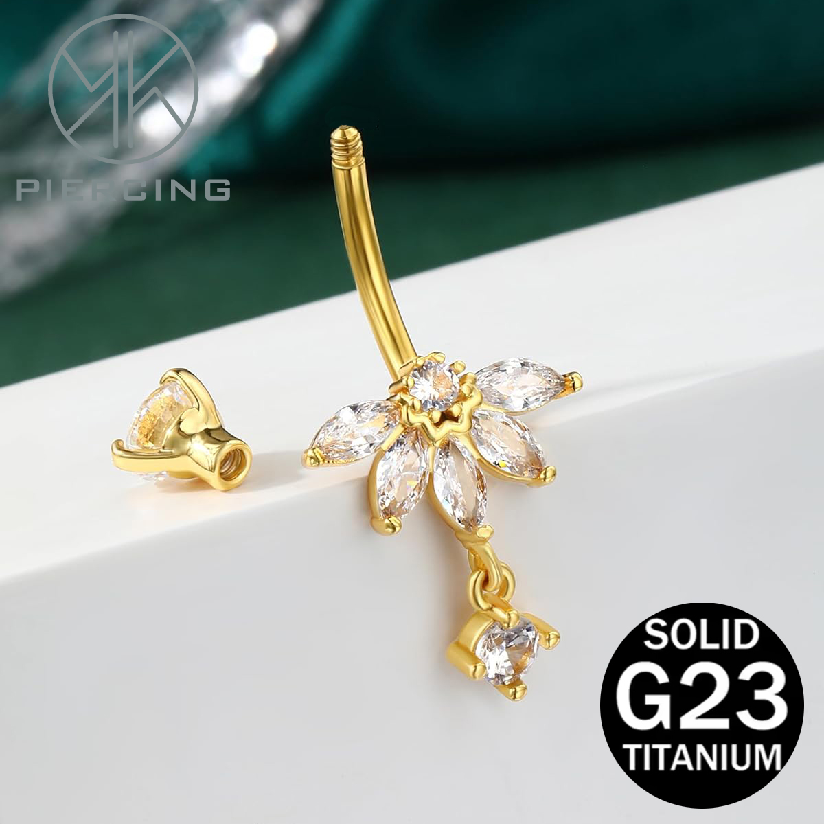 Lotus-design CZ anelli del bot - Belly Bar Titanium recensione e prezzo