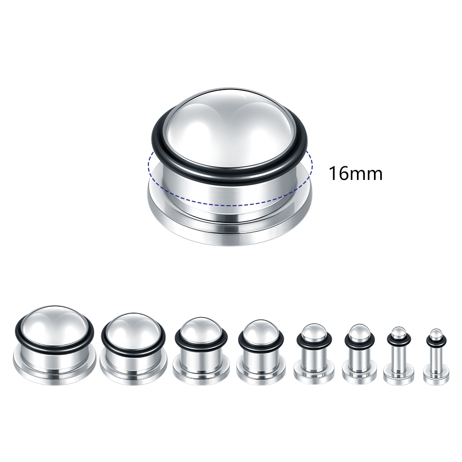 1 paio in acciaio inossidabile - Body Jewelry Ear Gauges recensione e prezzo