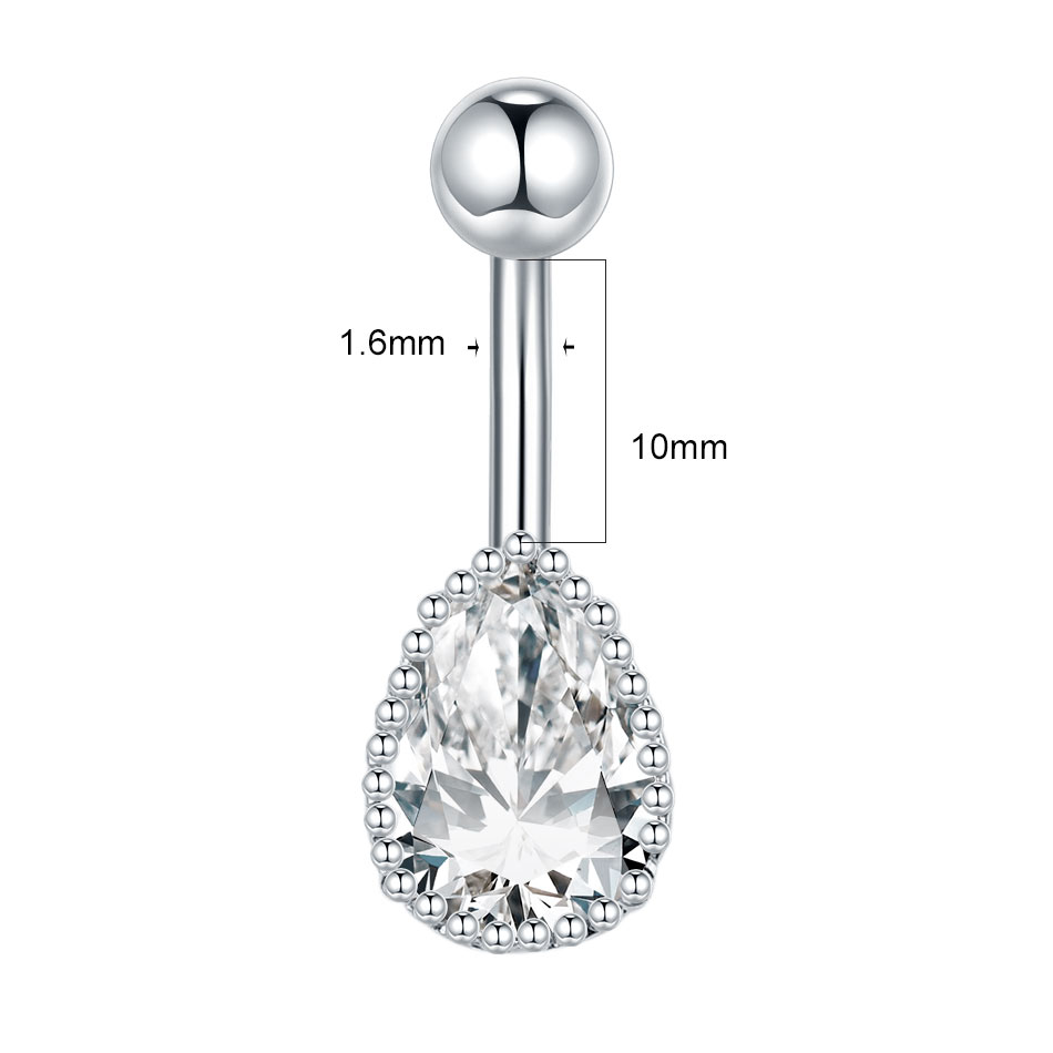    1pc piercing all'ombelico  - Belly Bar Titanium recensione e prezzo