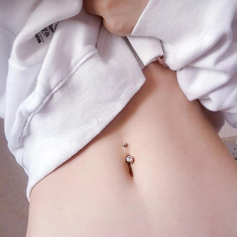 1 pz G23 titanio 14G colore or - Belly Bar Titanium recensione e prezzo