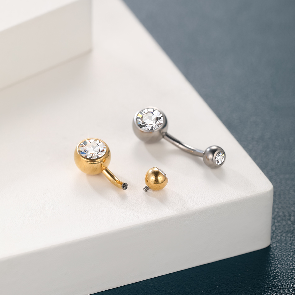1 pz G23 titanio 14G colore or - Belly Bar Titanium recensione e prezzo