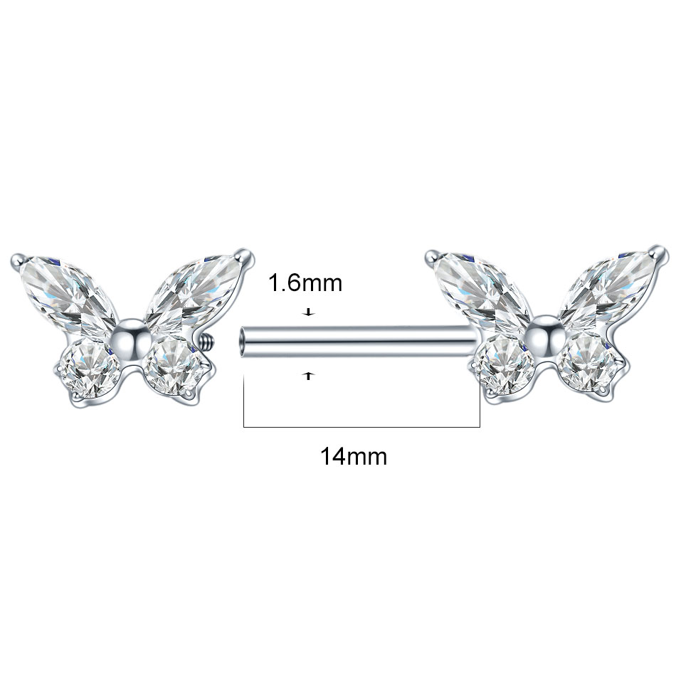 1 Pezzo Piercing per Capezzolo - Belly Bar Titanium recensione e prezzo