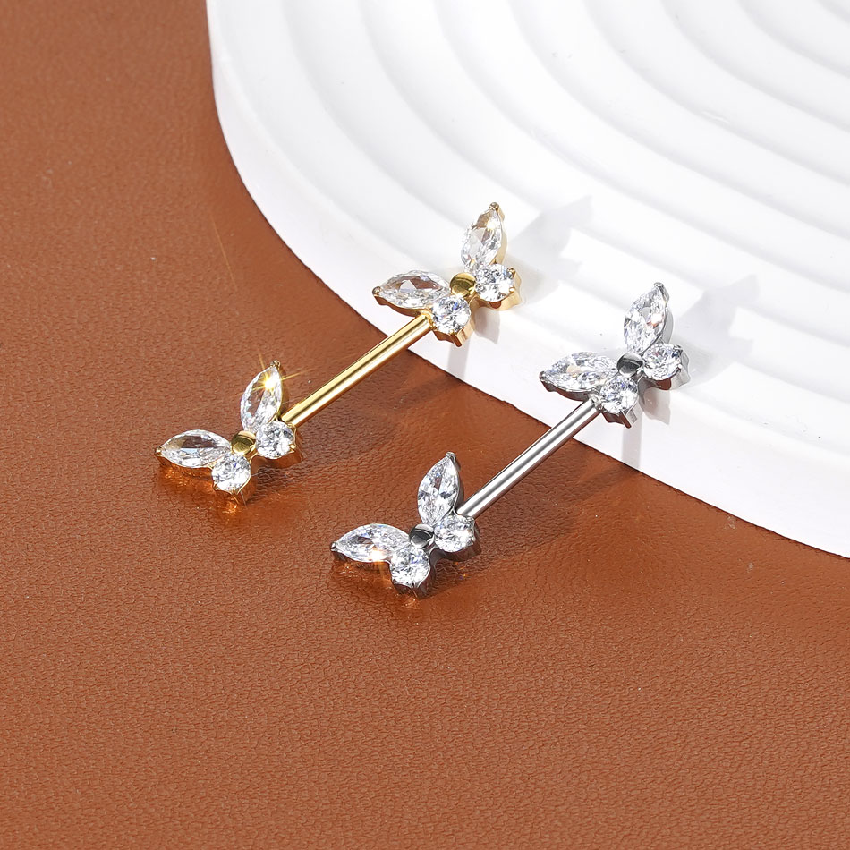 1 Pezzo Piercing per Capezzolo - Belly Bar Titanium recensione e prezzo