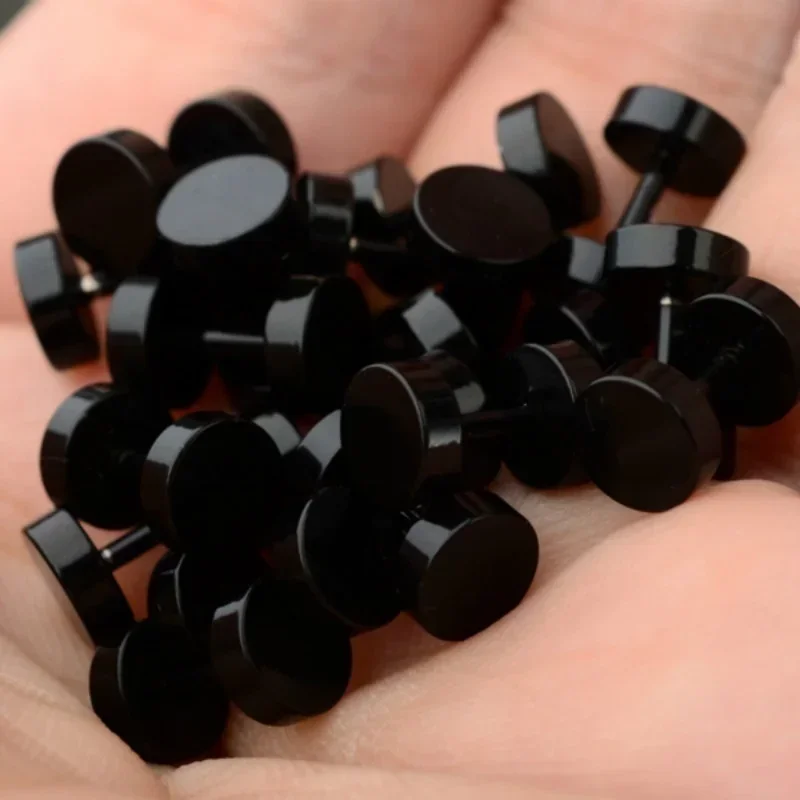 2 Pz/1 Set Nero In Acciaio Ino - Body Jewelry Ear Gauges recensione e prezzo