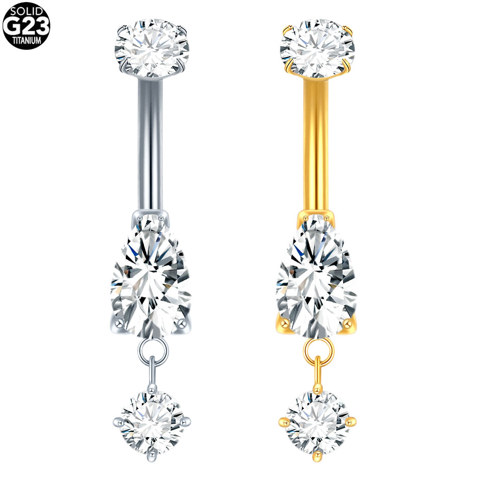 1/5PCS Titanio Cristallo Zirco - Belly Bar Titanium recensione e prezzo