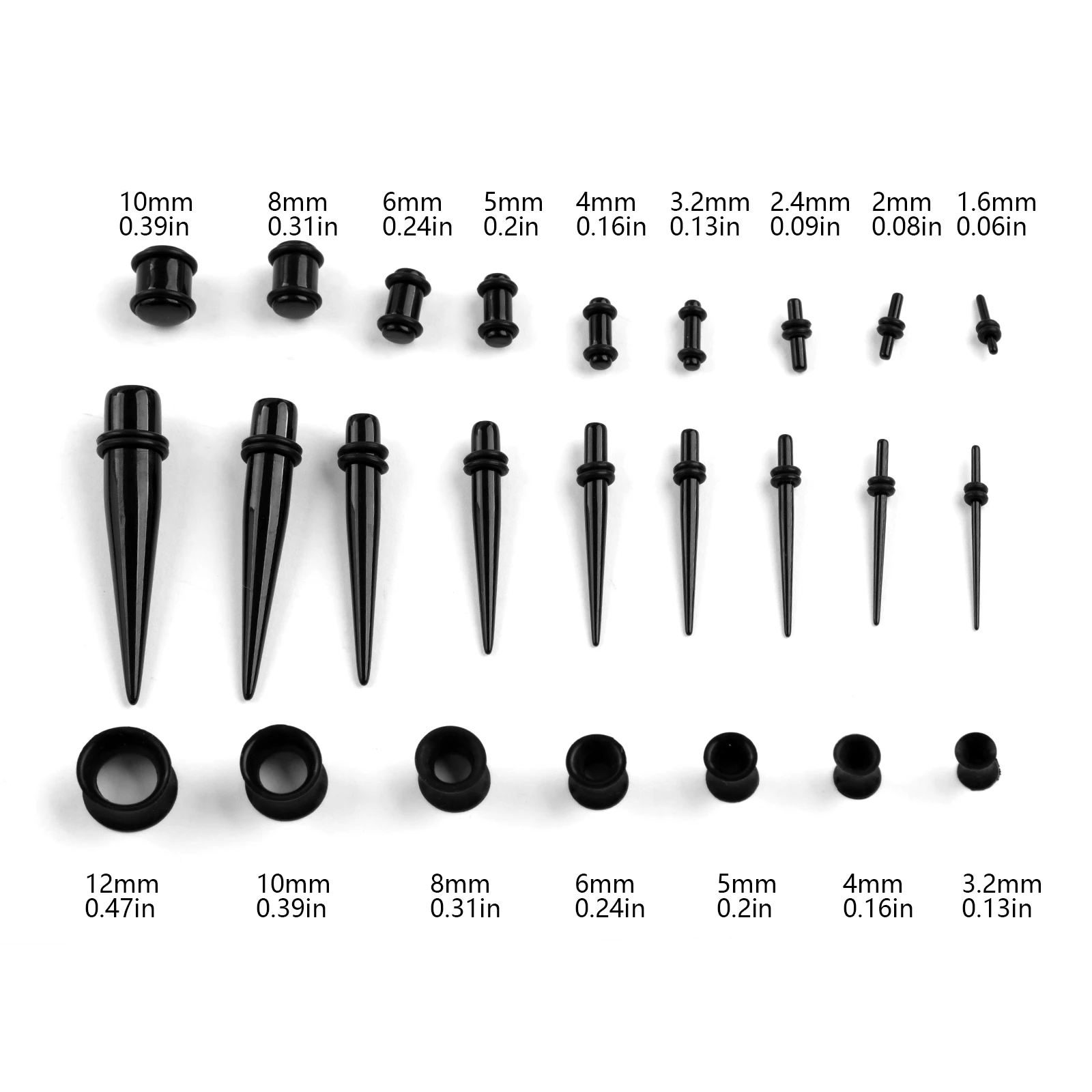 36/50 pz/set acrilico Piercing - Body Jewelry Ear Plugs recensione e prezzo