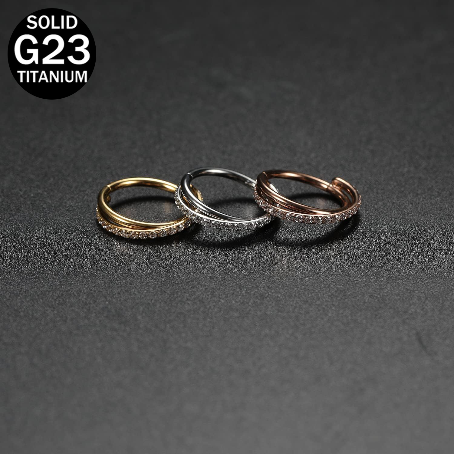 1pcs 16G cartilagine orecchino - Clicker Ring Seamless recensione e prezzo