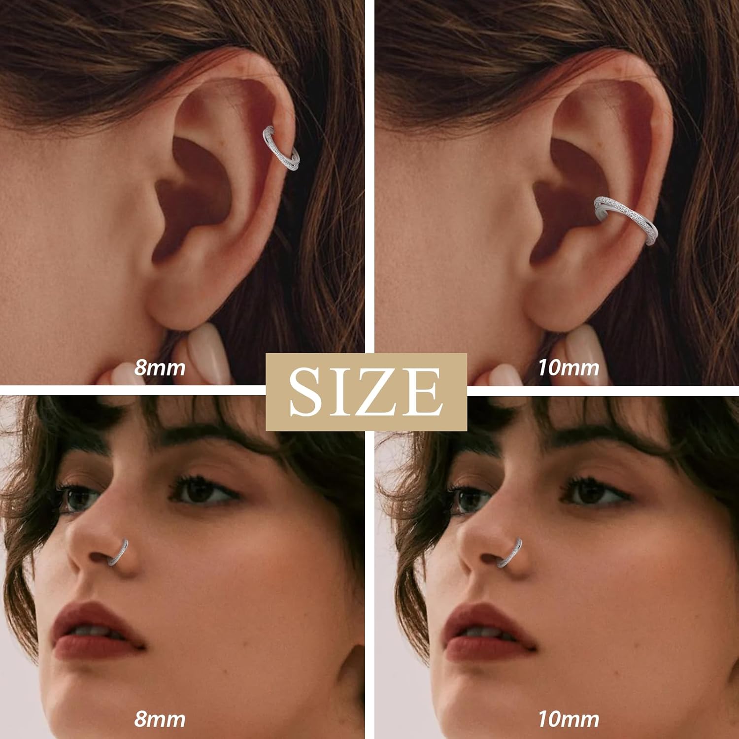 1pcs 16G cartilagine orecchino - Clicker Ring Seamless recensione e prezzo